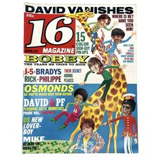Vintage 16 Magazine APRIL 1971 Michael Jackson 5 BOBBY SHERMAN Osmonds PARTRIDGE