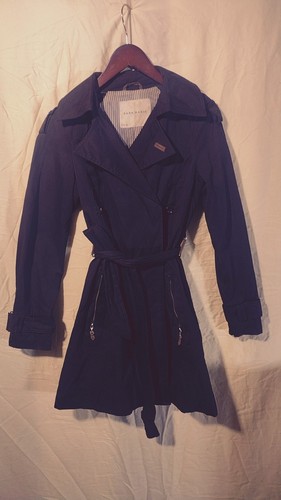Zara basics brown trench - zara,