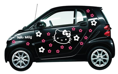Adesivo hello kitty scritta - +,