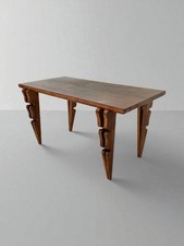 Tavolo da pranzo vintage in legno con gambe di design