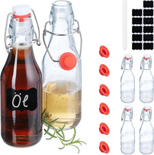 Set Da 6 Bottigliette in Vetro