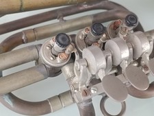 cornetta a cilindri usata ma perfettamente funzionante completa di bocchino