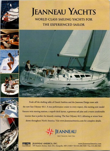 Pubblicità jeanneau yachts - jeanneau,