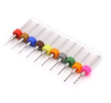 PUNTA TRAPANO CIRCUITI STAMPATI PCB BASETTE carburo di tungsteno 0.2 0.5 1 mm