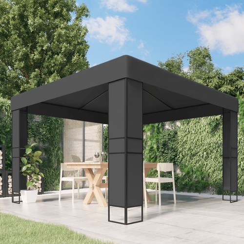 Gazebo con tetto doppio 3x6 - gazebo,