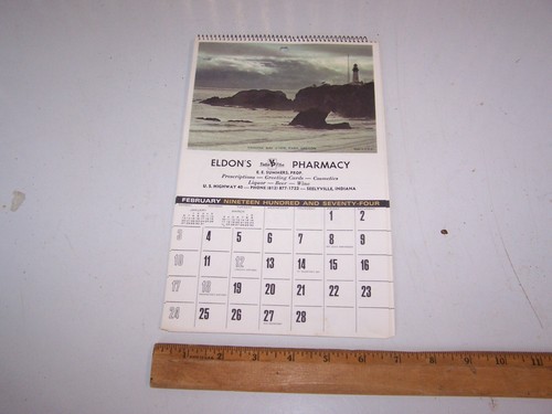 Calendario 1974 eldon - 1974, eldon's