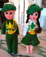 COPPIA BAMBOLE ALPINI. DA COLLEZIONE. VINTAGE ANNI '70