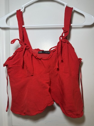 Zara taglia peplum crop - s,