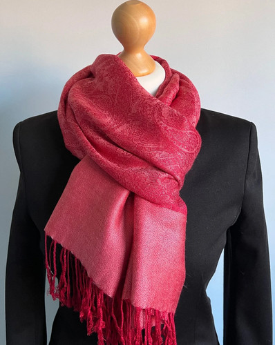 Sciarpa rosso lampone