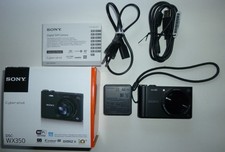 Sony Cyber-shot DSC-WX350 18,2 megapixel fotocamera digitale - nero near mint con scatola originale