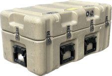 US Army Pelican Hardigg Case Cassa Outdoor Box Jeep Humvee Trasportino Tan