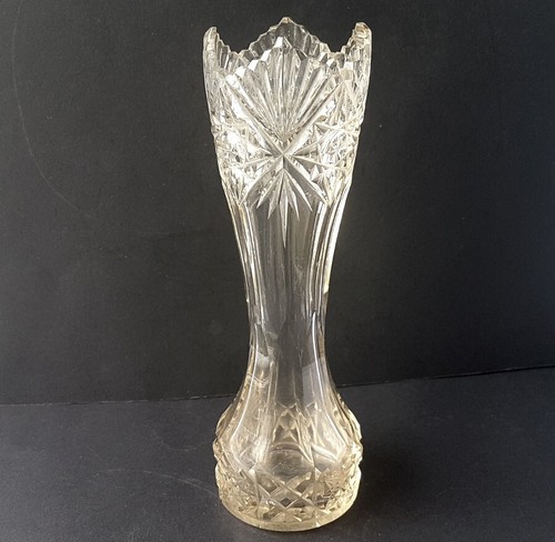 Vaso cristallo lavorato a - cristallo,,
