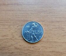 Moneta 50 Lire Piccola 1991 errore conio