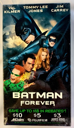 Batman forever tim - forever, (vhs,1995)