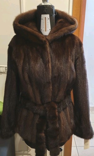 Pelliccia visone marrone - visone, con