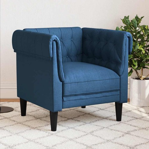 Poltrona chesterfield blu - poltrona,
