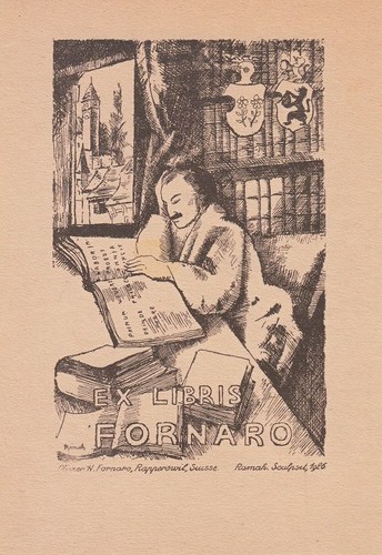 Exlibris bookplate klischee - exlibris,