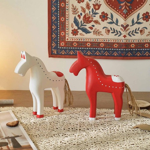 Statua cavallo legno - in,