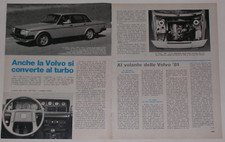 Article Articolo 1980 VOLVO 244 TURBO / 345 GLS