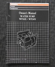 Originale Honda WP20X WP30X