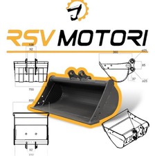 Benna per miniescavatore Da 80