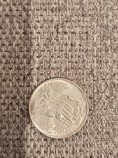 Moneta 500 lire 1861/1961 in