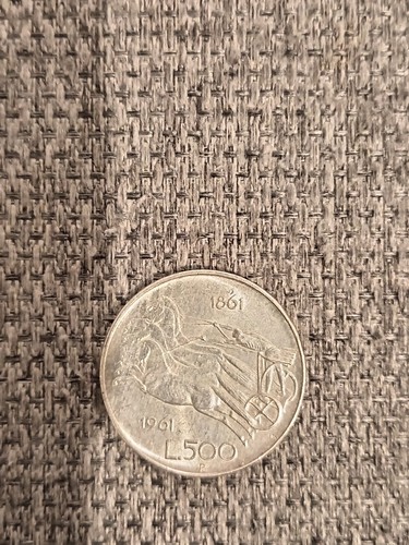 Moneta 500 lire 1861 1961 - 1861/1961, in