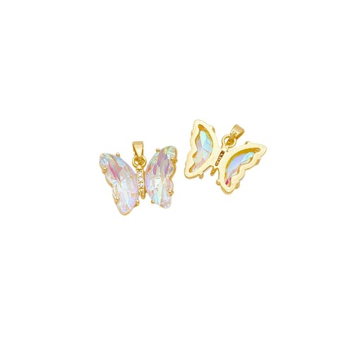 Ciondolo farfalla zircone - ciondolo,