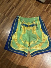 Versace Uomo prima Linea Bermuda Seta Barocca Nuovo Fantasia Come Da Prime Foto