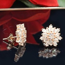 Orecchino a perno placcato oro