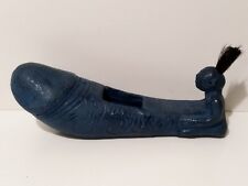 PORTACENERE VINTAGE ANNI 90 - POSACENERE ETNICO PENE FALLICO – COLORE BLU - RARO