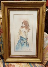 Quadro ragazza seminuda Gianni