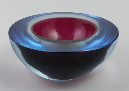 Ciotola vetro arte - , geode