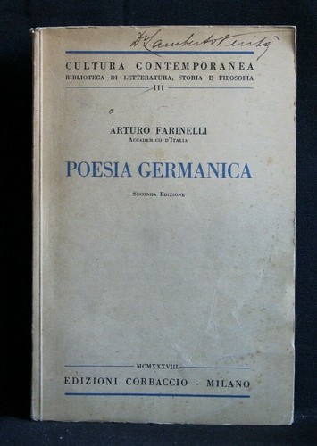 Poesia germanica arturo - germanica.,