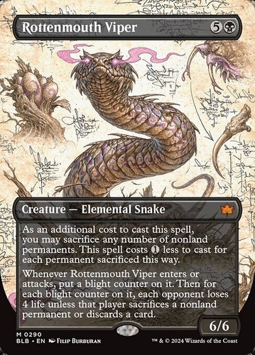 Mtg rottenmouth viper 290 - viper,