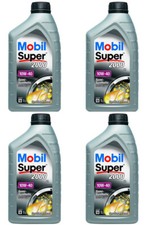 OLIO MOTORE MOBIL 10W40 SUPER 2000 X1 SEMI-SINTETICO 4 LITRI VW 501 01 / 505 00