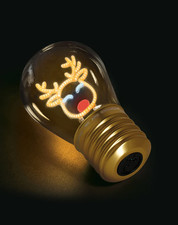Lampada da Tavolo Natalizia a Forma di Lampadina - Bulb Fiction Reindeer