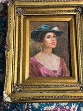 STUPENDO OLIO SU TAVOLA NO IROLLI TORO TAFURI PANZA SCOPPETTA