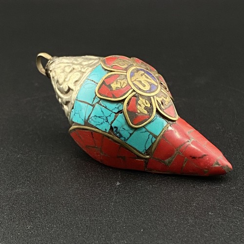 Ciondolo ottone corallo - ottone,