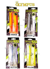 ARTIFICIALE UV GOMMA WOKY KILL 12 CM 20 G COMBO OLYMPUS MUSTAD PESCA MARE FIUME