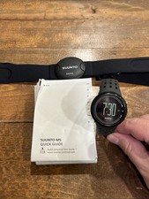 Orologio fitness digitale Suunto M5 44 mm taglia media con doppio sensore frequenza cardiaca nero
