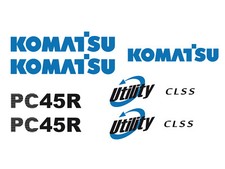 Kit adesivi escavatore komatsu - adesivi,