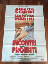 MA117 manifesto originale 100x140cm INCONTRI PROIBITI prima ed.1998 SORDI