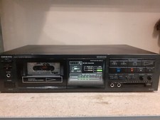REGISTRATORE DECK CASSETTE ONKYO Ta-2027 PERFETTAMENTE FUNZIONANTE