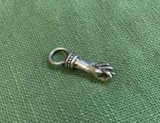 Sterling silver fig pendant