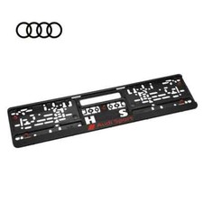Portatarga Originale Audi Sport rosso nero supporto Targa 3291900100