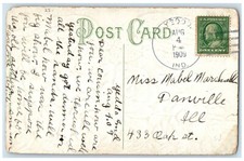 1909 Best Wishes Eagle And