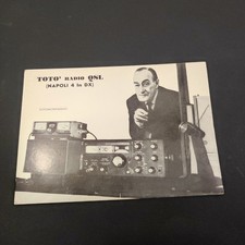 Cartolina radioamatore stazione CB Toto' radio QSL (Napoli 4 in DX)