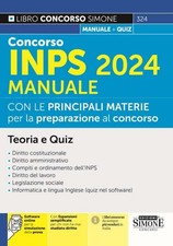 Concorso inps 2024 manuale - 2024.,