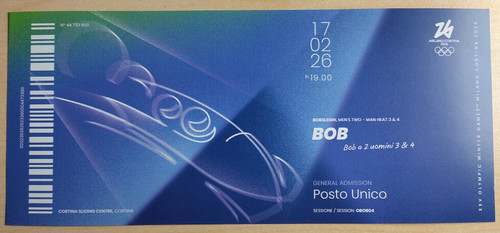 Biglietto ricordo olimpiadi - ricordo,